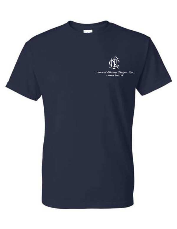 NCL Short Sleeve Navy w/white NCL (crew neck)