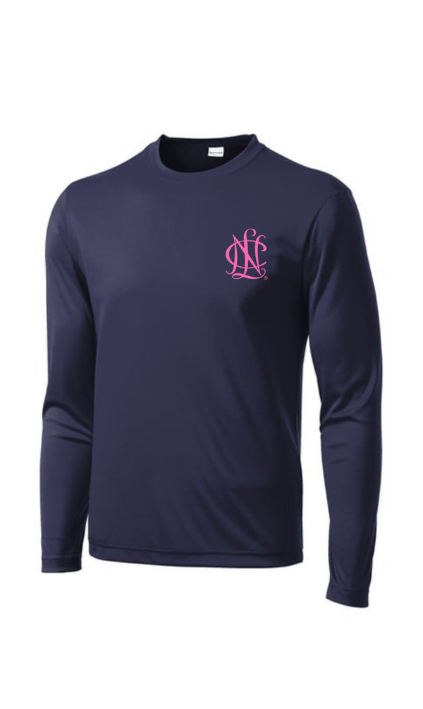 NCL Long Sleeve Navy w/pink NCL