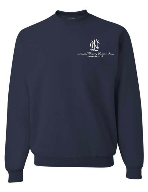 NCL navy sweatshirt w/white NCL