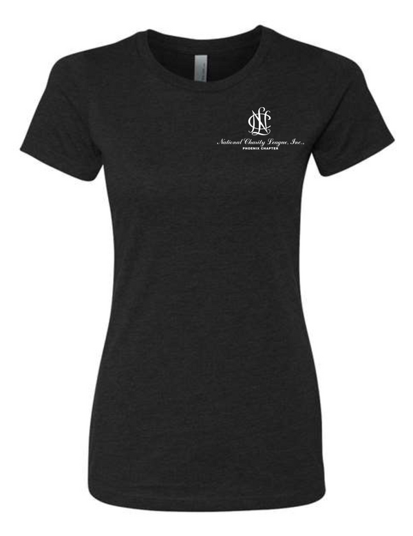 NCL sort sleeve black w/white NCL slim fit (crew neck)