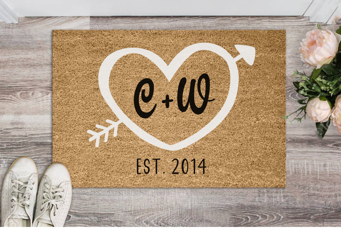 Arrow Heart Mat