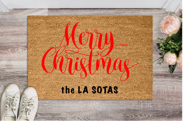 Christmas Script Mat