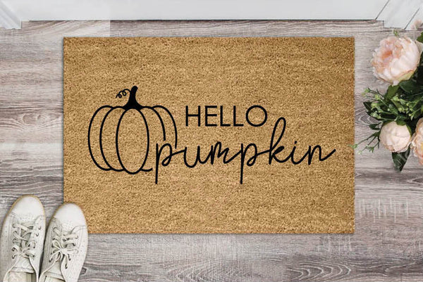 Hello Pumpkin Mat