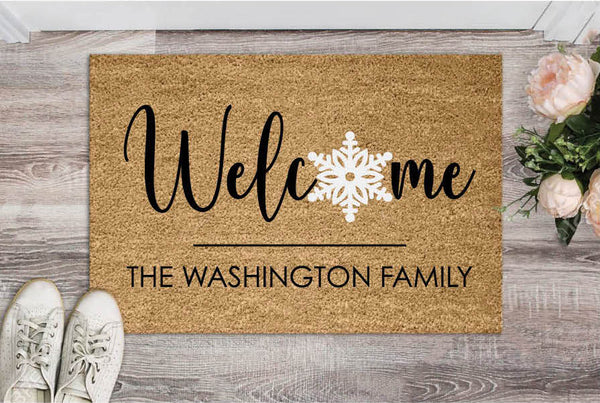 Snowflake Welcome Mat
