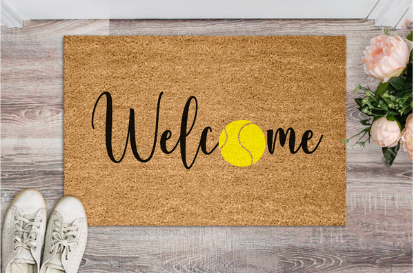 Tennis Ball Welcome Mat